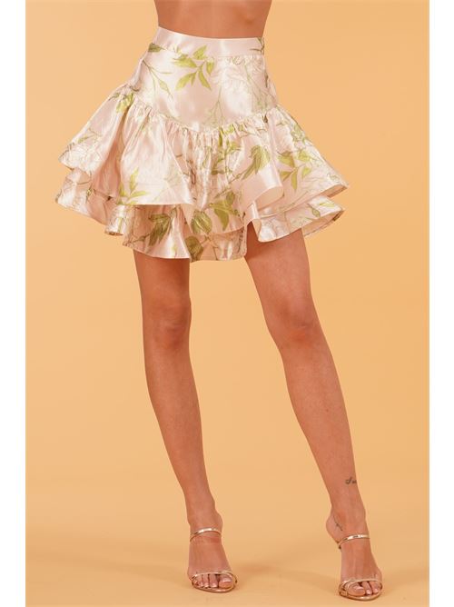 Gonna in raso fantasia twins fantasy | T4853GBEIGE